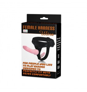 BAILE - Double Dongs Strap Ons Realistic Dildo Harness (L:16.5cm - D:3.5cm)